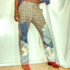 Custom made wool slacks.